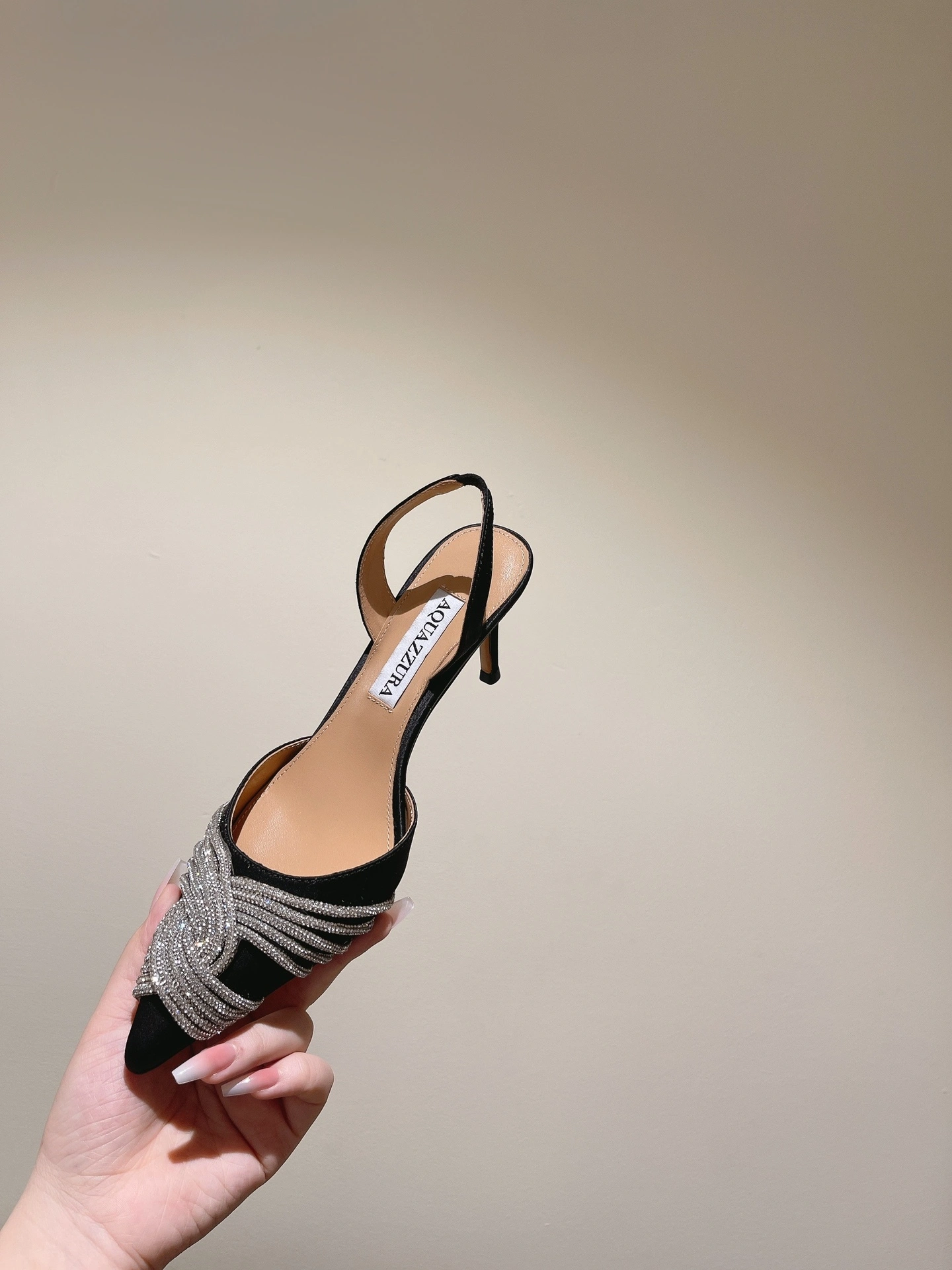 COCO- GASMIDL1-SAT-000 Heel height：6.5CM sheepskin item:D-X032C1497